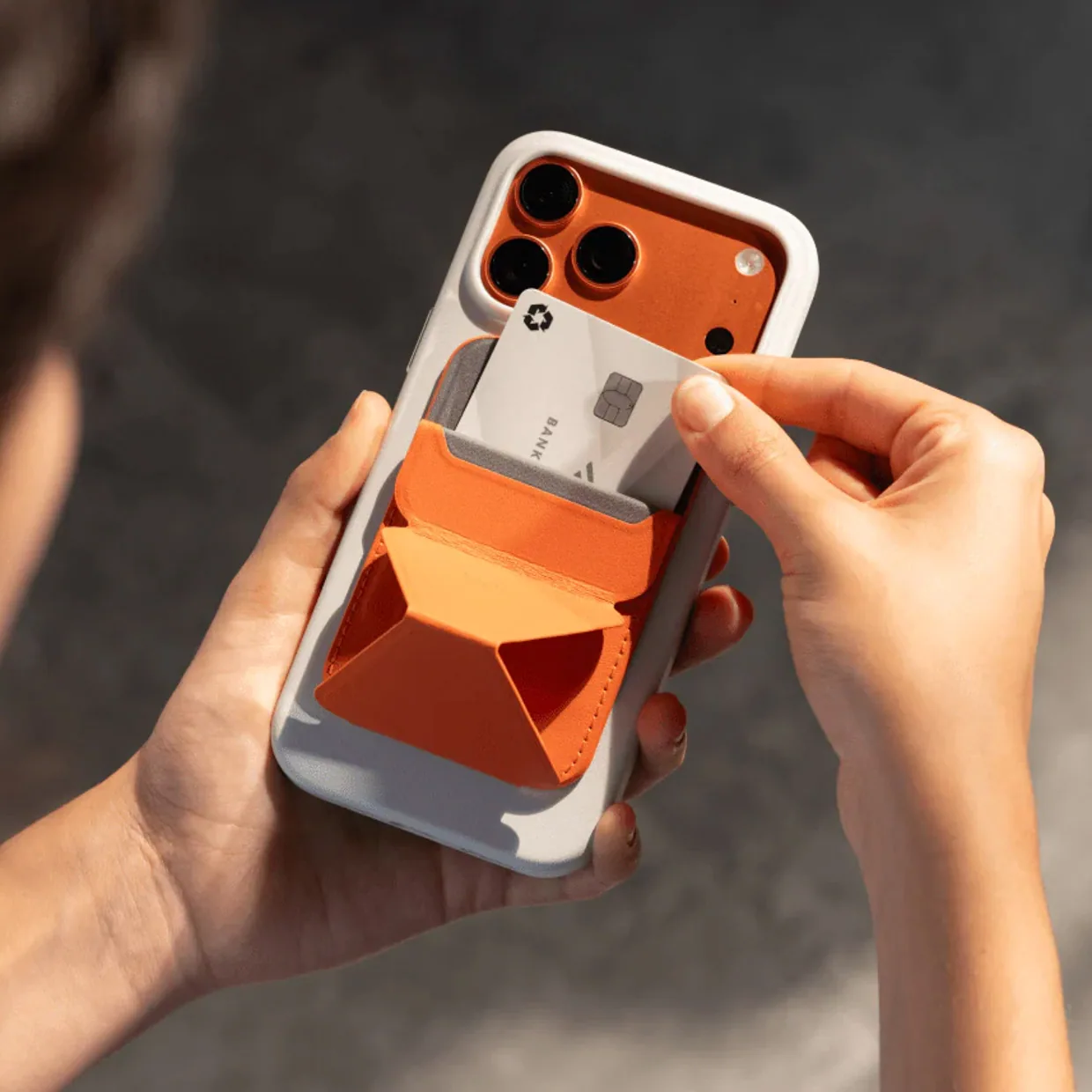 Moft Trackable MagSafe Wallet + Phone Stand