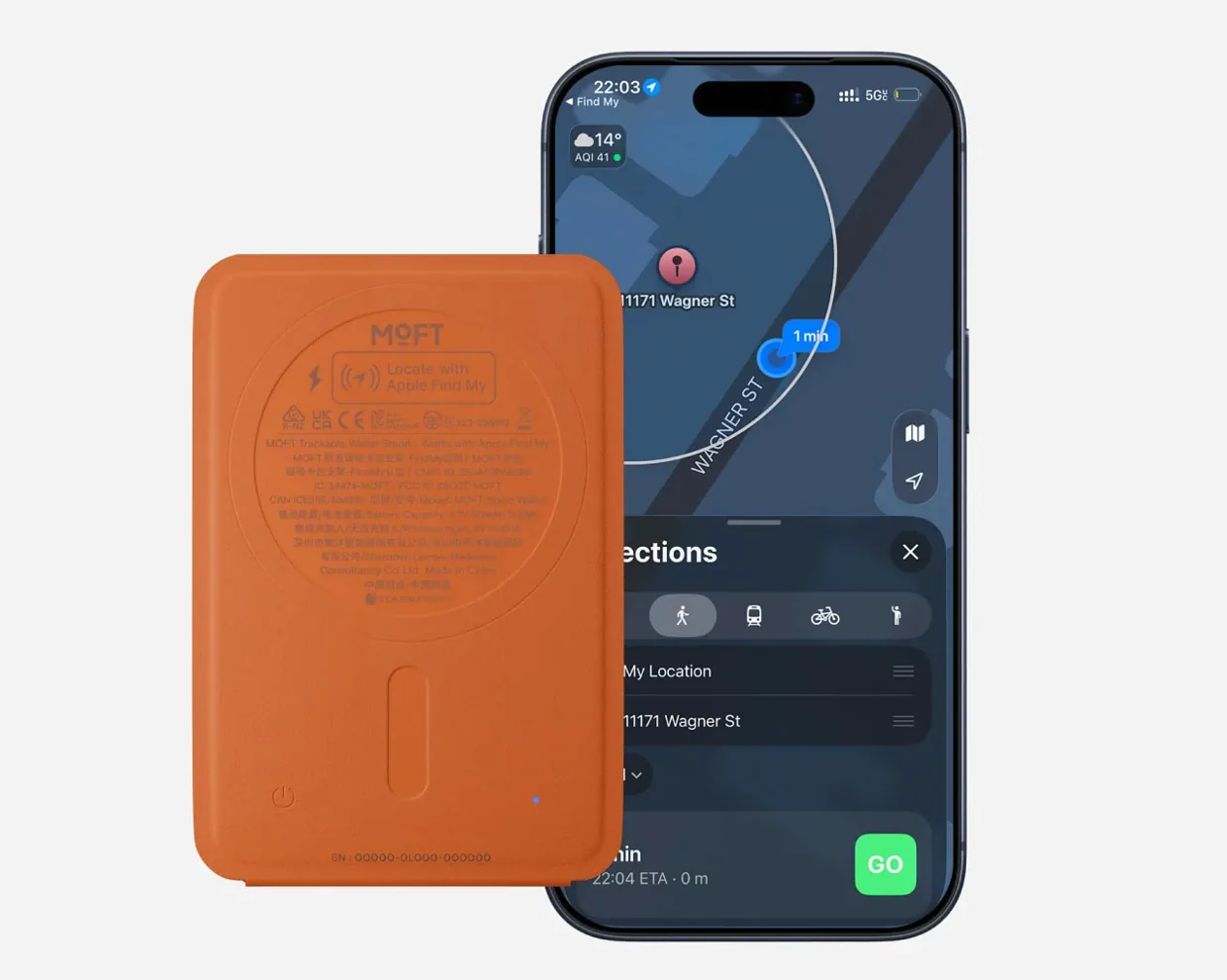 Moft Trackable MagSafe Wallet + Phone Stand