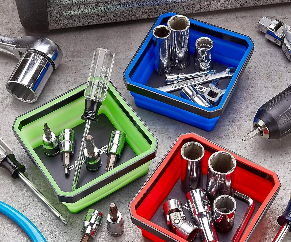 Collapsible Magnetic Parts Trays