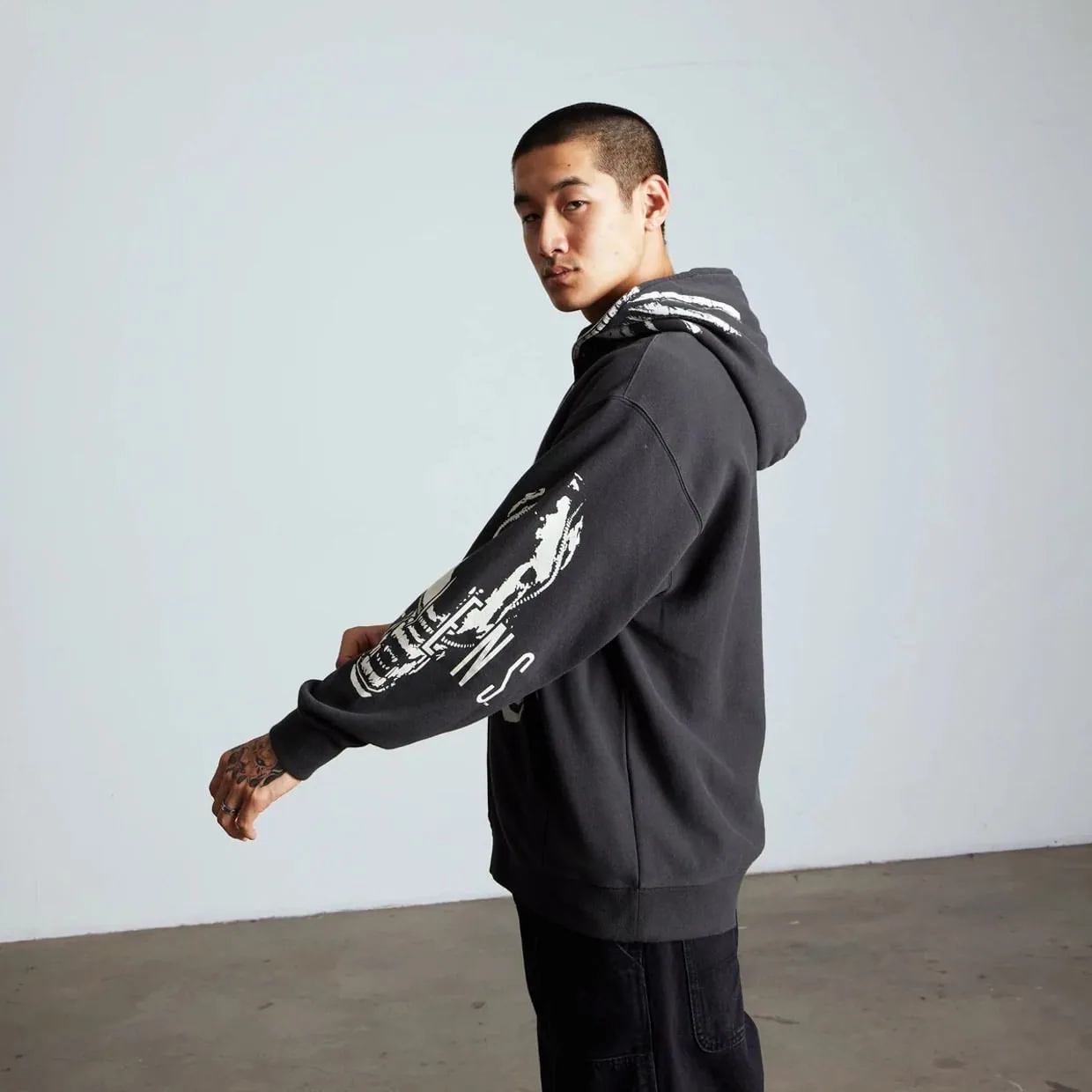HUF x Alien Facehugger Full-Zip Hoodie