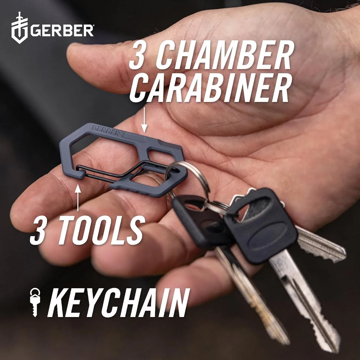 Gerber 3-in-1 Carabiner Clip