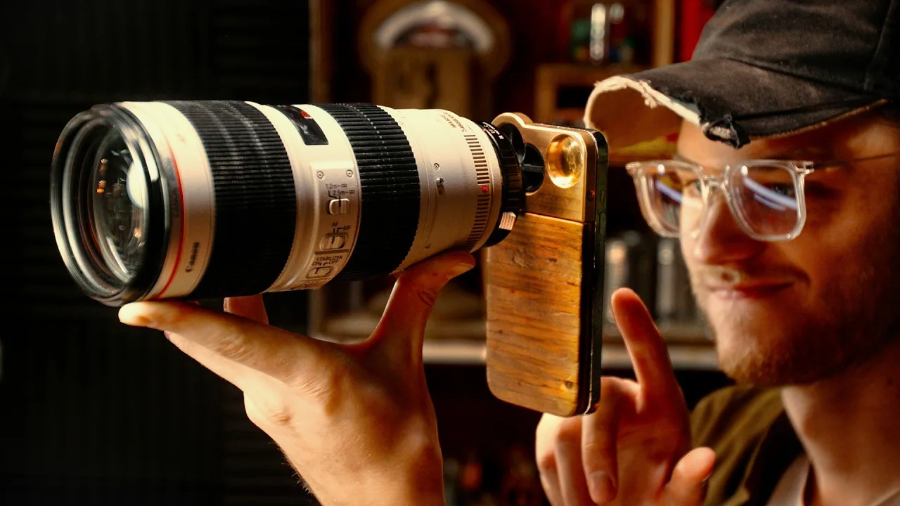 Using DSLR Lenses on an iPhone
