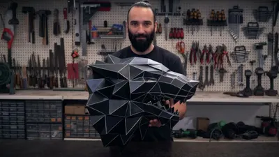 Making a Metal House Stark Wolf Sculpture